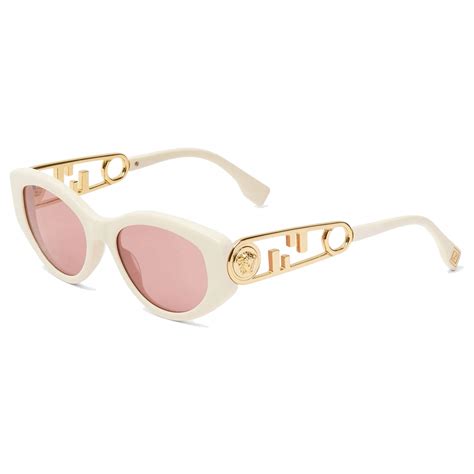 fendi white sunglasses|fendi sunglasses on sale.